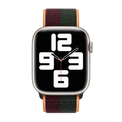 Produktbild von Apple Sport Loop Apple Watch 42mm / 44mm / 45mm / 49mm Dark Cherry / Forest Green