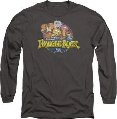 Imagen del producto de Camiseta para hombre/mujer, diseño uni, manga larga, "Fraggle Rock", modelo TV21756 (talla S), color carbón