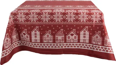 Produktbild von Clayre & Eef Tischdecke 140x220 cm Rot Polyester