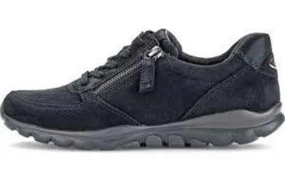 Immagine prodotto di Scarpe da ginnastica Gabor RollingSoft da donna, modello basso con lacci, colore blu, ideali per il tempo libero, NUOVE
