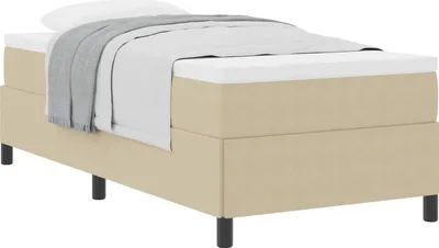 Produktbild von Boxspringbett Grau-Grün 80 x 200 cm Cordstoff