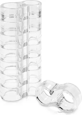 Produktbild von Navaris 8er Pack Türstopper für Klinke - 8x Türpuffer transparent - Türklinkenpuffer Türgriff Schutz - Türschutz Türgriff Stopper Türklinken Stopper -