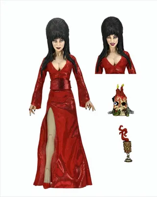 Produktbild von NECA Elvira Figurine 20 cm Rot, Bekleidung, Horror, Sammlerstück