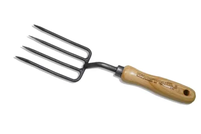 Produktbild von Krumpholz Blumengabel mit 4 runden Zinken und Eschengriff (14 cm)