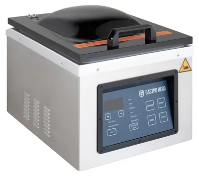 Produktbild von GastroHero Kammer-Vakuumiergerät KVM077DP – 77 l/min, 300 mm Schweißnaht, Edelstahl, Profi-Tischmodell