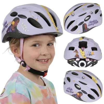 Produktbild von DISNEY Wish In-Mold Fahrradhelm für Mädchen, verstellbar 52–56 cm