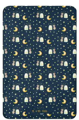 Produktbild von Mr. & Mrs. Panda Sherpa Kuscheldecke Maus Sterne 100 x 150 cm - Blau - Geschenk, Hoffnung, Heimdecke, Schwangerschaft, Geburt, Tagesdecke, Decke, Lustige Sprüche