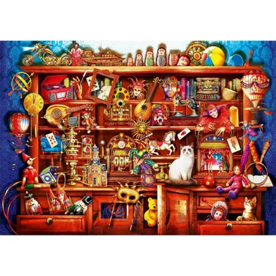 Zdjęcie produktu dla BLUEBIRD Puzzle Stara półka z zabawkami 1000 elementów