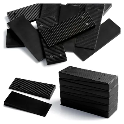Produktbild von 40 Kunststoffkeile 80 x 30 mm für Möbel, Fenster und Türen, Schwarz