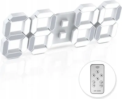 Immagine prodotto di Grande orologio elettronico con telecomando LED RGB sveglia termometro timer controllato