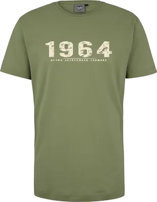Produktbild von Übergrößen T-Shirt Vintage Number beige AHORN SPORTSWEAR Moss Green 5XL