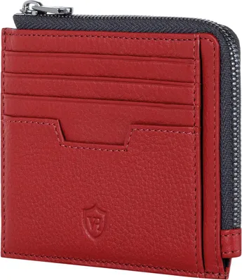 Produktbild von Elegantes Leder Kartenetui Geldbörse für Herren & Damen, schlankes Kreditkartenetui im Medium Format, RFID Schutz, minimalistisch & hochwertig