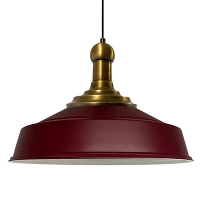 Produktbild von Pendelleuchte Asletl-Knob Hängelampe Ø41 cm Kstanienbraun Vintage Lampe