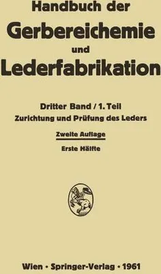 Obrázek produktu pro Zurichtung und Prüfung des Leders
