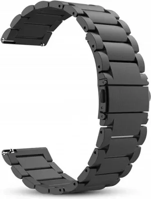 Produktbild von Spacecase Edelstahl-Armband 20mm Schwarz