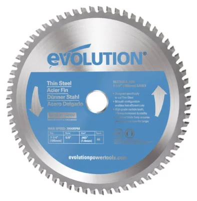 Image de Lame de scie circulaire Evolution T185TCT-68CS (lame en carbure de tungstène) pour découpe