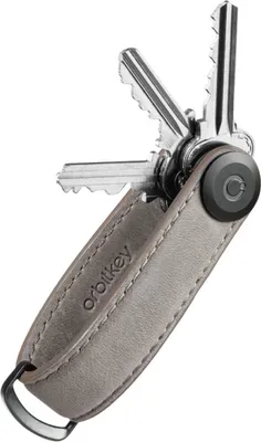 Produktbild von Orbitkey - Crazy-Horse Schlüsselanhänger aus Leder - Farbe Driftwood