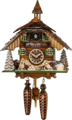 Obrázek produktu pro Engstler - 44424_Q - Kukačka - Křemenný mechanismus - Dřevo - 31 cm