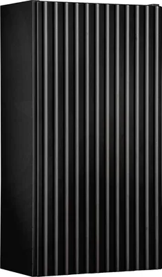 Produktbild von Badezimmerschrank Schwarz Matt, Hängend, 30 Cm, 1 Tür, Gefräste Front