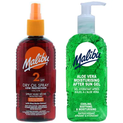 Obrázek produktu pro Malibu SPF2 Bronzing Oil 200ml + aloe gel po opalování 200 ml