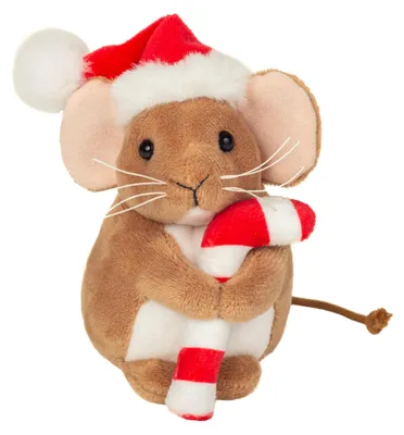 Produktbild von Teddy-Hermann Teddy Hermann Weihnachtsmaus mit Zuckerstange, 11 cm