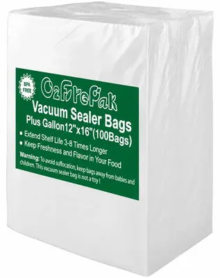 Zdjęcie produktu dla Worki do pakowania próżniowego, 30 x 40 cm - 100 sztuk - Bez BPA - Do użycia z pakowarkami próżniowymi i do gotowania sous-vide
