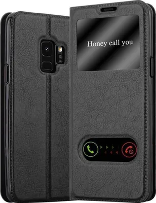 Image de Cadorabo Housse pour Samsung Galaxy S9 Housse en noir Housse pour portable Book Case Cover Etui