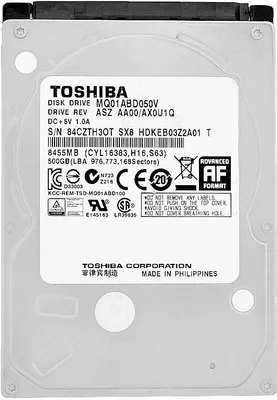 Obrázok produktu pre Pevný disk Toshiba 500Gb MQ01ABD050V 8 Mb Cache 5400 RPM Sata2 2,5" palca
