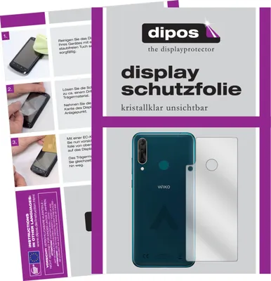 Produktbild von 5x Schutzfolie für Wiko View 3 Rückseite klar Displayschutzfolie Folie Display Schutz dipos
