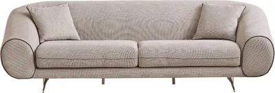 Produktbild von Moderne Beige Couch Wohnzimmer 3-Sitzer Luxus Polster Designer Sofas