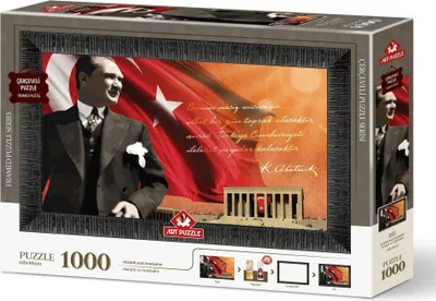 Obrázek produktu pro ART PUZZLE Puzzle s rámem a lepidlem 3v1 Atatürk a Anitkabir 1000 dílků