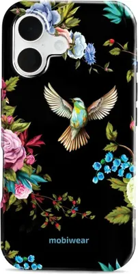Produktbild von Handyhülle für iPhone 16, Mobiwear Elite Pro, Nachtkolibri