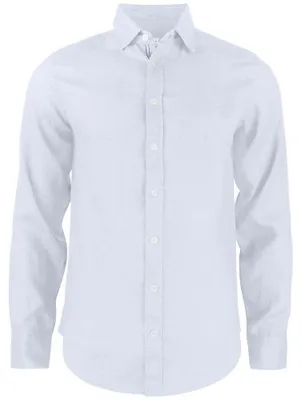Image de Cutter & Buck - Chemise pour hommes "Summerland", en lin, modèle ET787 (4XL), couleur blanche