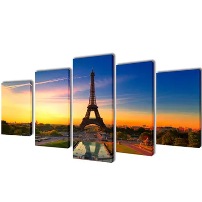 Produktbild von Bilder Dekoration Set Eiffelturm 200 x 100 cm
