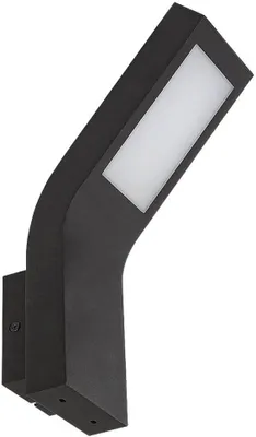 Immagine prodotto di Applique Saldus bianco nero LED 9WIP44 L:16cm L:8cm H:29cm