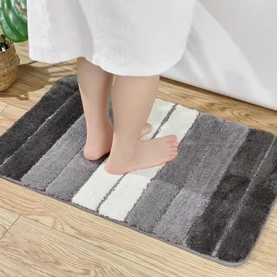 Immagine prodotto di Tappetino da bagno in microfibra, 60 x 40 cm, antiscivolo, per il bagno