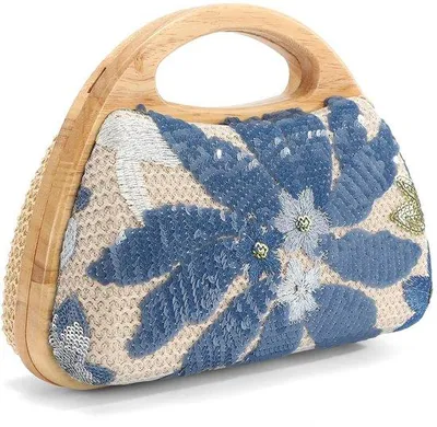 Productafbeelding van SolidKeus - Elegante Clutch Bag met Pailletten en Bloemstickers