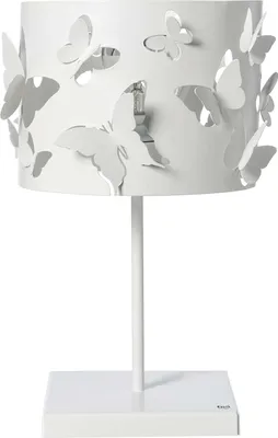 Obrázek produktu pro Farfallosa - stolní lampa 20x20x37 cm, železo bílé, E27 - vyrobeno v Itálii