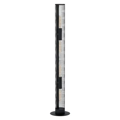 Produktbild von EGLO Stehlampe Redcliffe, 4 flammige Stehleuchte industrial, Standleuchte aus Metall in Schwarz, Wohnzimmerlampe, Lampe mit Tritt-Schalter, E27