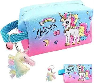 Zdjęcie produktu dla Mini kosmetyczka podróżna dla dziewczynek, wielofunkcyjny organizer, przenośna, kosmetyczka, prezent dla dziewczynek