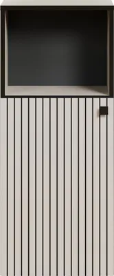 Image de CALICOSY - Rangement bas de salle de bain 1 porte et 1 niche L40 cm - PUREBLISS