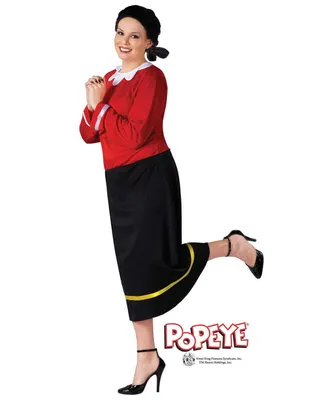 Produktbild von Olivia Oyl Popeye Frauenkostüm Plus Size für Fasching & Karneval