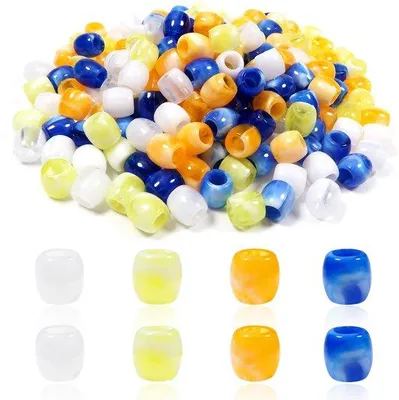 Productafbeelding van Acrylkralen voor haar, 11 x 12 mm, sieradenkralen