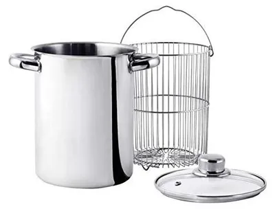 Staubsauger, Edelstahl, 4,2 l, 16 cm, induktionsgeeignet