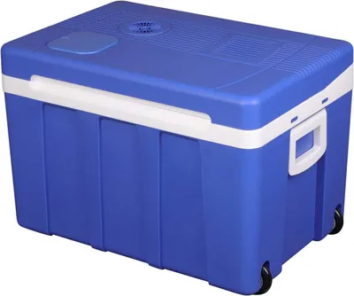 Produktbild von WOLTU Kühlbox mi Rollen für Auto & Camping Warm-Kalt 50L [Energieklasse E] Farbe: Blau