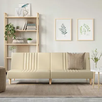 Immagine prodotto di vidaXL Divano letto in tessuto crema