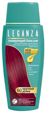Imagen del producto de Leganza, bálsamo tintante, color rojo rubí, 60 ml, 150 ml