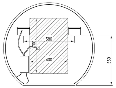 Produktbild von LED-Badspiegel BOVA 2.0 - Spiegelheizung / Antibeschlag - Durchmesser wählbar, Spiegel rund (Durchmesser):Ø 110cm