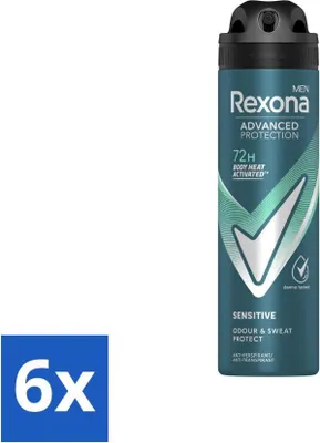 Produktbild von Rexona Men - Deodorant Spray - Sensitive - Sanfter Schutz - 150 ml - Vorteilspack - 6 Stücke