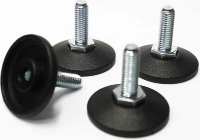 Produktbild von Höhenverstellbarer Stellfuß mit M8x30 Gewindebolzen und 47 mm Fußdurchmesser